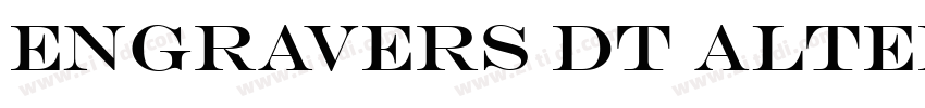 Engravers DT Alterna字体转换